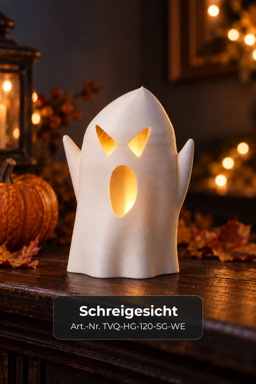 Halloween Geist - Spooky (Schreigesicht)