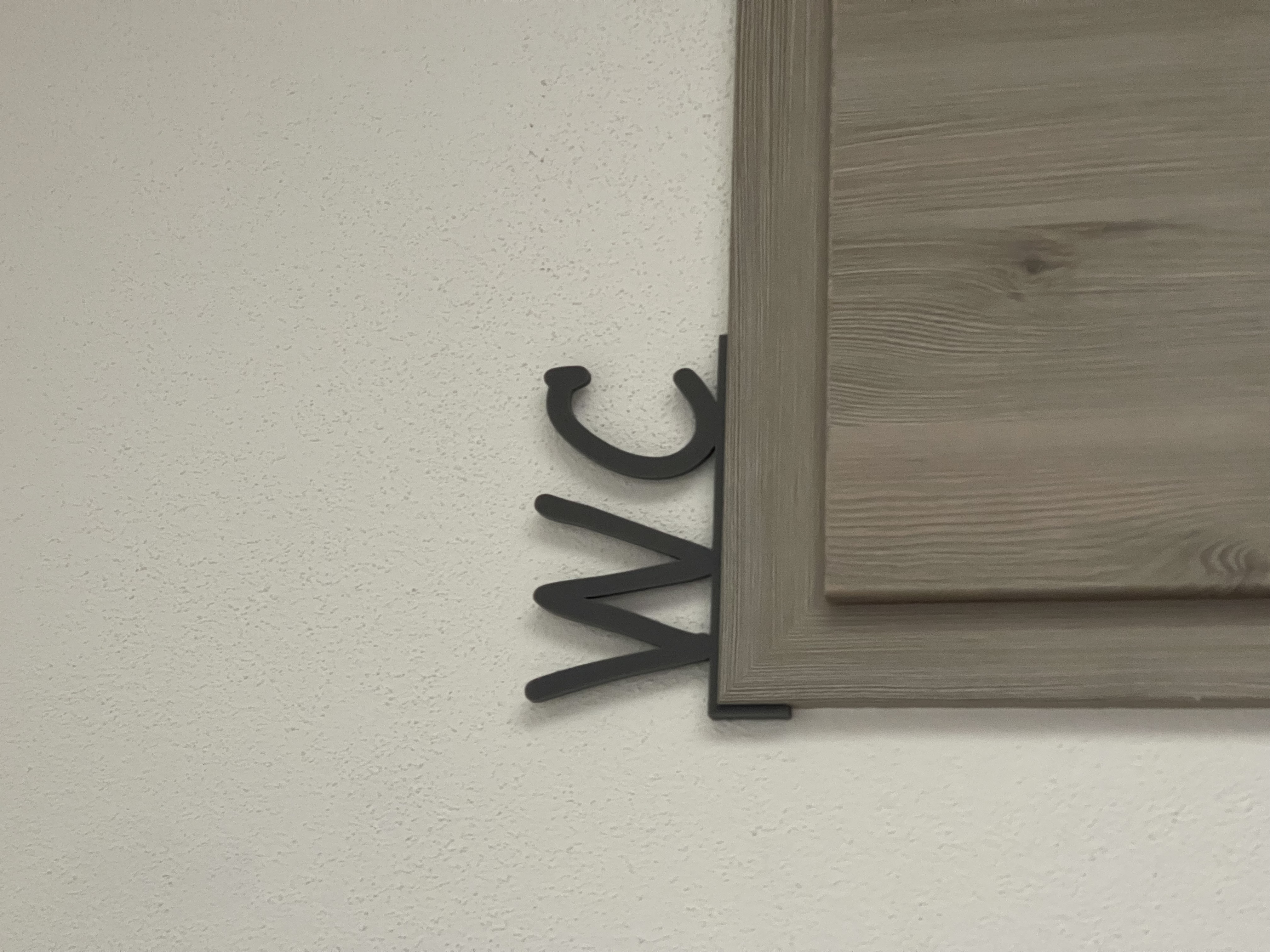 Personalisiertes Türschild für Türrahmen – Wunschtext bis 7 Zeichen