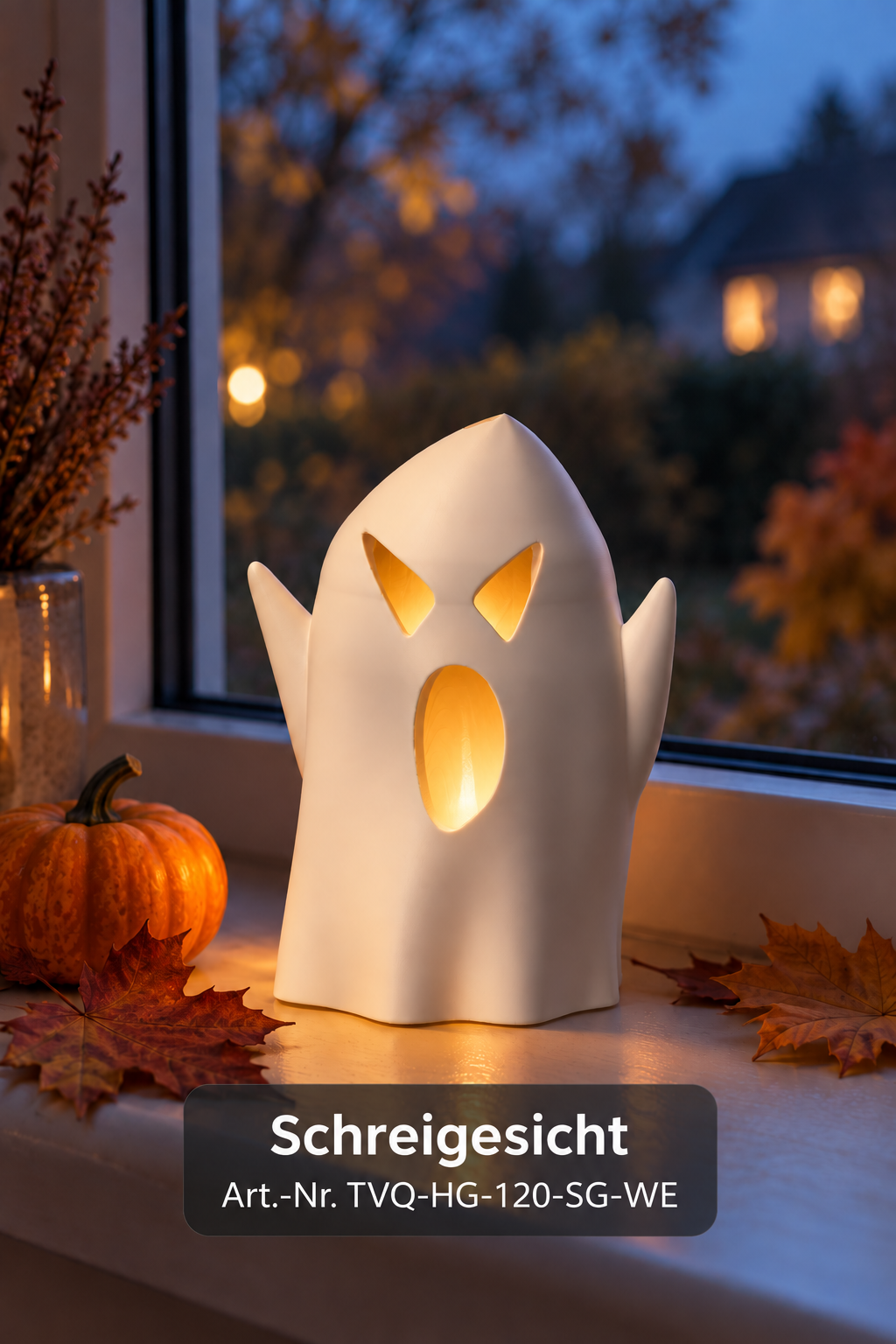 Halloween Geist - Spooky (Schreigesicht)