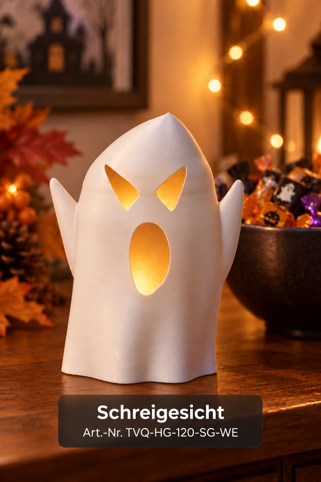 Halloween Geist - Spooky (Schreigesicht)